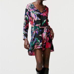 ZARA floral print dress